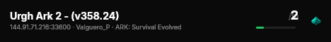 Urgh Ark 2 - (v358.24) live status badge