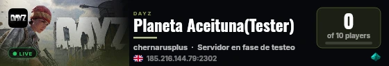 Planeta Aceituna(Tester) live status badge