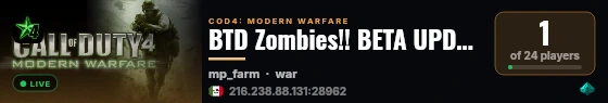 BTD Zombies!! BETA UPDATE Home of the [MAF] Clan! live status badge