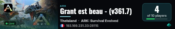 Grant est beau - (v361.7) live status badge