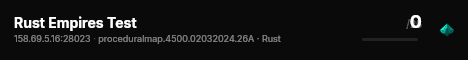 Rust Empires Test live status badge
