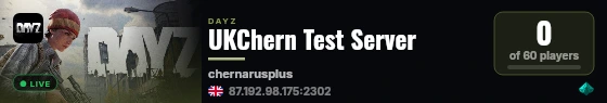 UKChern Test Server live status badge