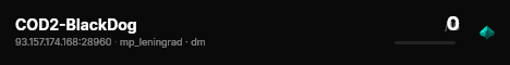 COD2-BlackDog live status badge