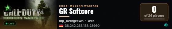 GR Softcore live status badge