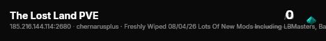 The Lost Land PVE live status badge