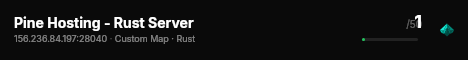 Pine Hosting - Rust Server live status badge