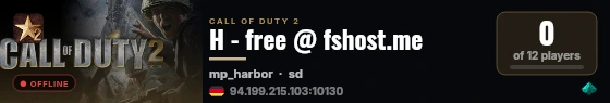 H - free @ fshost.me live status badge