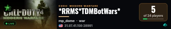 *RRMS*TDMBotWars* live status badge