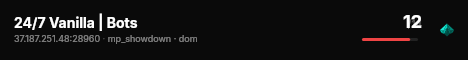 24/7 Vanilla | Bots live status badge