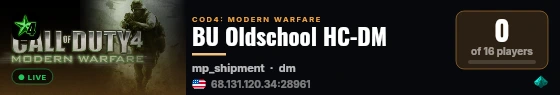 BU Oldschool HC-DM live status badge
