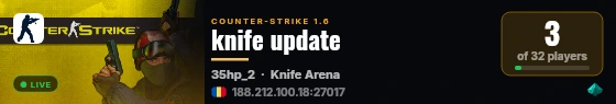 knife update live status badge