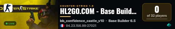 HL2GO.COM - Base Builder Server [EU] live status badge