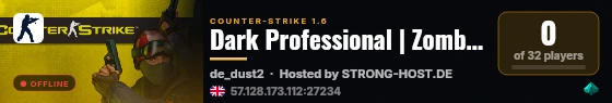 Dark Professional | Zombie Escape Summer | [FreeVIP+CSO+Events!] live status badge