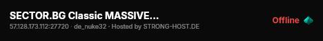 SECTOR.BG Classic MASSIVE 18+ [HLstatsX] live status badge