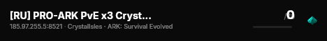 [RU] PRO-ARK PvE x3 CrystalIsles - (v361.7) live status badge