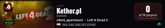 Kether.pl live status badge