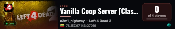Vanilla Coop Server [Classic] live status badge