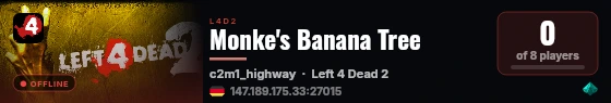 Monke's Banana Tree live status badge