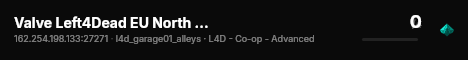 Valve Left4Dead EU North Server (srcds1002-sto1.181.257) live status badge