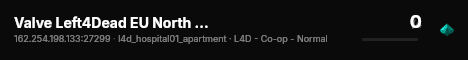 Valve Left4Dead EU North Server (srcds1002-sto1.181.285) live status badge