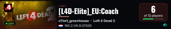[L4D-Elite]_EU:Coach live status badge