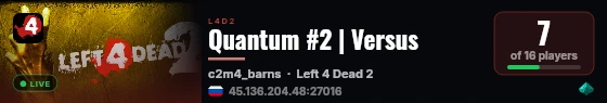Quantum #2 | Versus live status badge