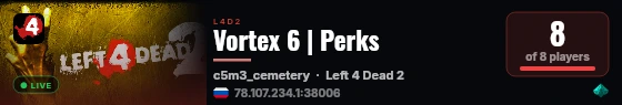 Vortex 6 | Perks live status badge