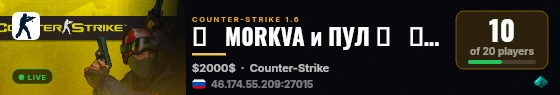 █   M0RKVA и ПУЛ █   ►   PUBLIC◄   █ live status badge