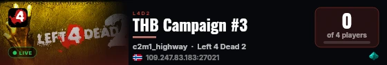 THB Campaign #3 live status badge