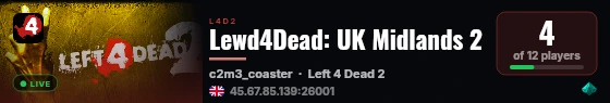 Lewd4Dead: UK Midlands 2 live status badge