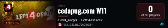 cedapug.com W11 live status badge