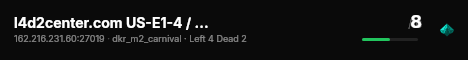 l4d2center.com US-E1-4 / ZoneMod v2.9.1b live status badge