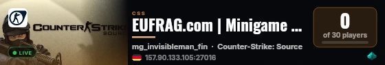 EUFRAG.com | Minigame | Course | Timer | Stats | Store live status badge