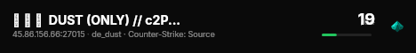 ▅ ▆ ▇  DUST (ONLY) // c2Play.de ★ Ranked live status badge