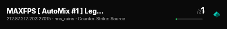 MAXFPS [ AutoMix #1 ] LegacySpread / Tick100 [+10] live status badge