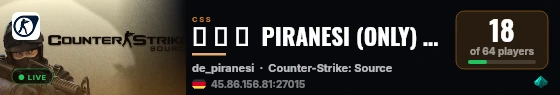 ▅ ▆ ▇  PIRANESI (ONLY) // c2Play.de ★ Ranked live status badge