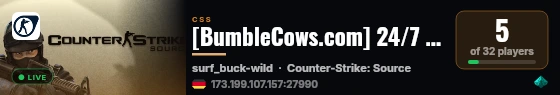 [BumbleCows.com] 24/7 Combat Surf | 66 Tick | NoBlock live status badge