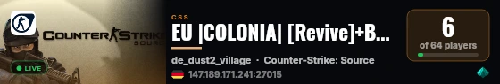 EU |COLONIA| [Revive]+BOT Takeover | Custom Weapons| live status badge
