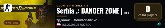 Serbia .: DANGER ZONE | DD2 INFERNO :. live status badge