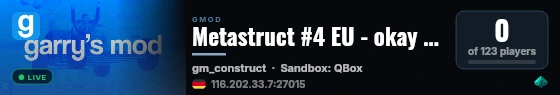 Metastruct #4 EU - ok then im getting capsadmin live status badge