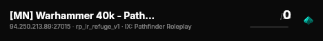 [MN] Warhammer 40k - Pathfinder Renegades live status badge