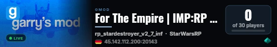 For The Empire | IMP:RP NEU RELEASED live status badge