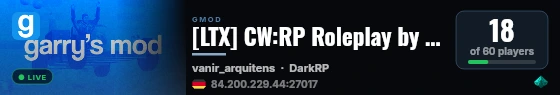 [LTX] CW:RP Roleplay by Lytriax | Phase 2 live status badge