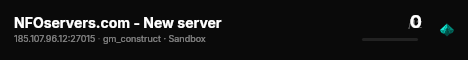 NFOservers.com - New server live status badge