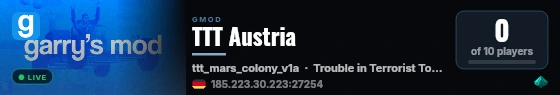 TTT Austria live status badge