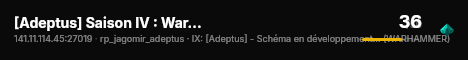[Adeptus] Saison IV : Warhammer 40K Retributors live status badge