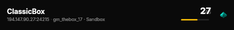 ClassicBox live status badge