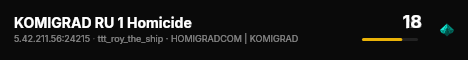 KOMIGRAD RU 1 Homicide live status badge