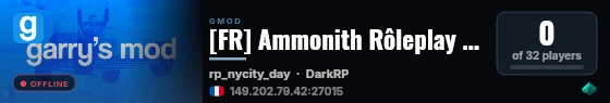 [FR] Ammonith Rôleplay | Serious RP live status badge