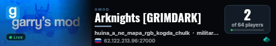 Arknights [GRIMDARK] live status badge